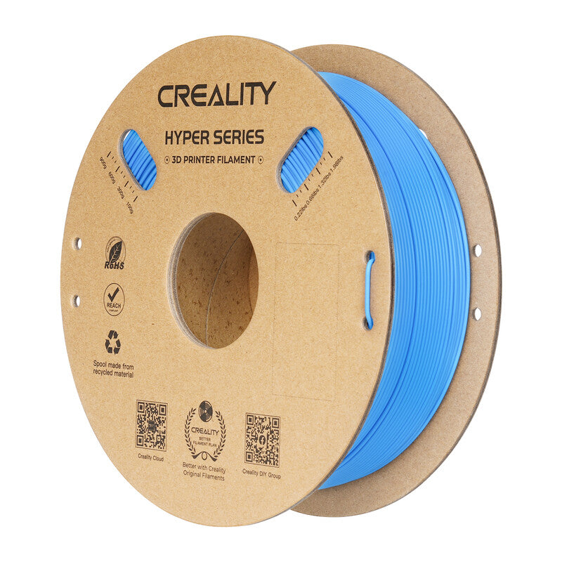 Creality Hyper PLA Blue 1KG , High-Speed 30-600mm/s, Dimensional Accuracy +/-0.02mm, Compatible with Most FDM 3D Printers, 1KG (2.2lbs) Spool MegaBDM