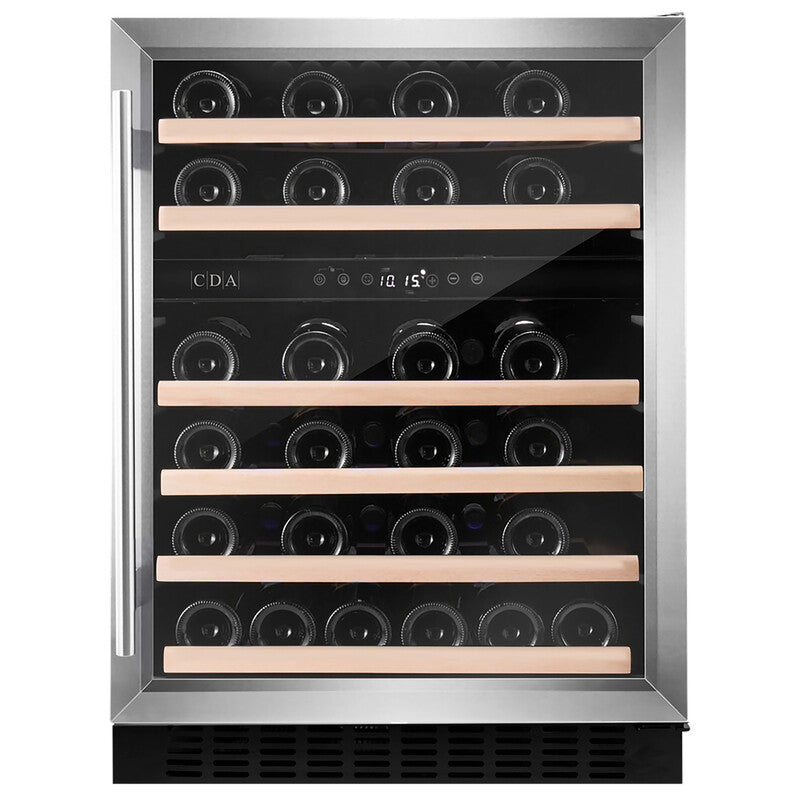 CDA CFWC604SS 60cm Wine Cooler, Stainless Steel, G Rated MegaBDM