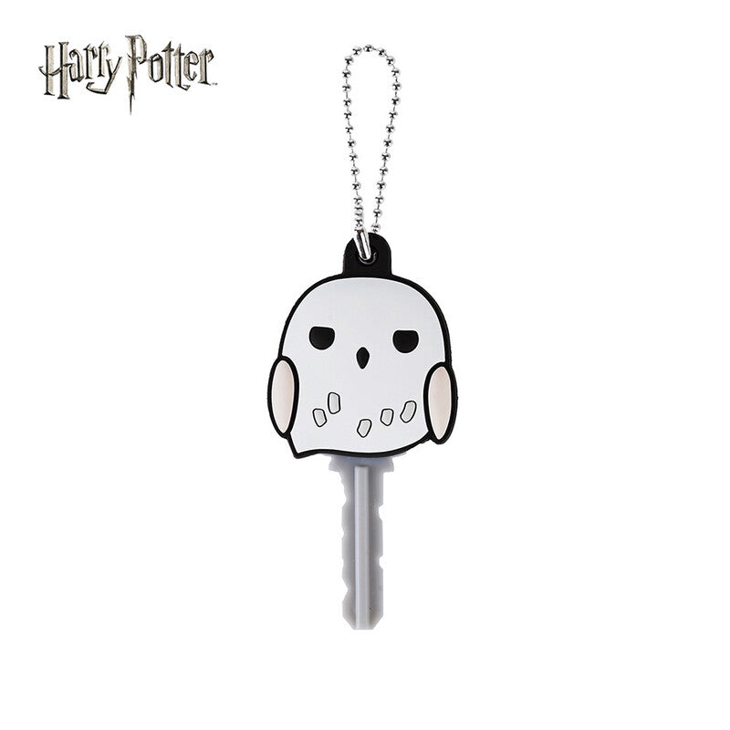 Harry Potter Officially Licensed Hedwig Owl PVC Key Cap Cover Keychain One Size 1Pc Chibi Character Figural Keyring Wizarding World Authentic Merchandise For House Keys Backpack Decoration Birthday Gif MegaBDM