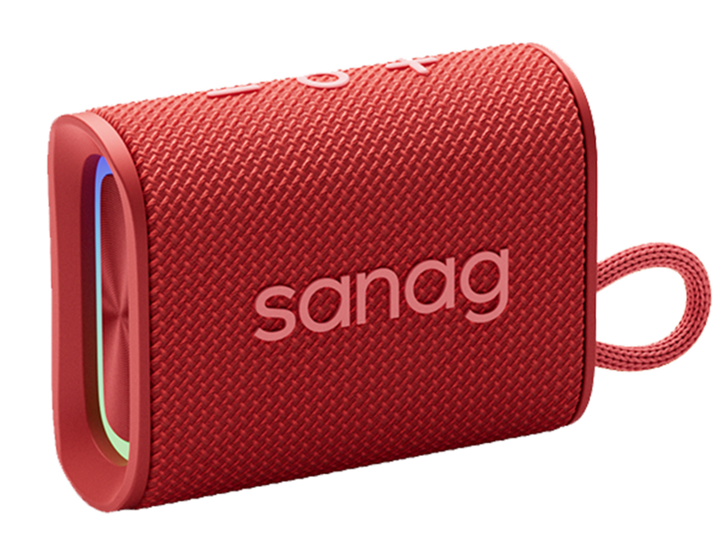 Sanag M13SIIProMax Fabric Strong Bass RGB IPX7 Waterproof Portable Bluetooth Wireless Speaker Weaving Fabric HIFI Outdoor Speaker S-M13SIIProMax-PT-Speaker-Red MegaBDM