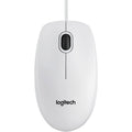 Logitech B100 USB Wired Mouse - White MegaBDM