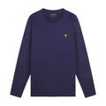 Lyle & Scott Long Sleeve Cotton T-Shirt - Navy MegaBDM