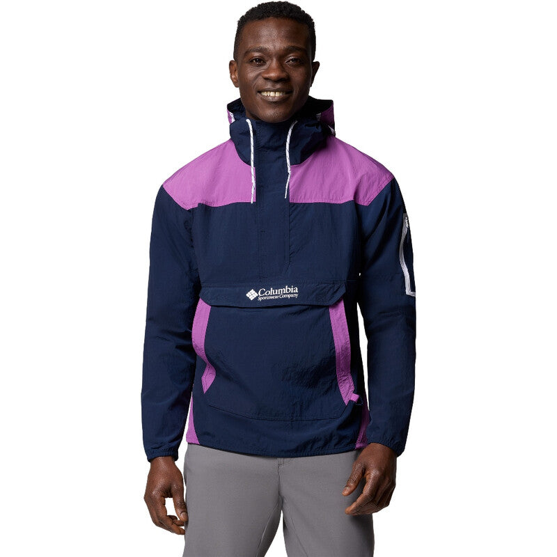 Columbia Challenger Men's Windbreaker Anorak - Navy/Purple MegaBDM