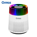 Ormos Air Purifier with H13 HEPA filter, 99% Virus Removal, Triple Filtration of PM2.5, 7 Color Ambient Light. MegaBDM