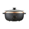 Morphy Richards 461016 Sear & Stew Black/Rose Gold Slowcooker 6.5L, Dishwasher Safe MegaBDM