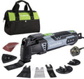 WORKPRO Multi-Function Tool with Rail System, 300W, 7-Speed Variable, 3° Oscillation, Quick-Change Blade System, Includes 17-Piece Accessory Set, for Detail Grinding/Cutting/Scraping/Polishing, Father's Day Gift MegaBDM