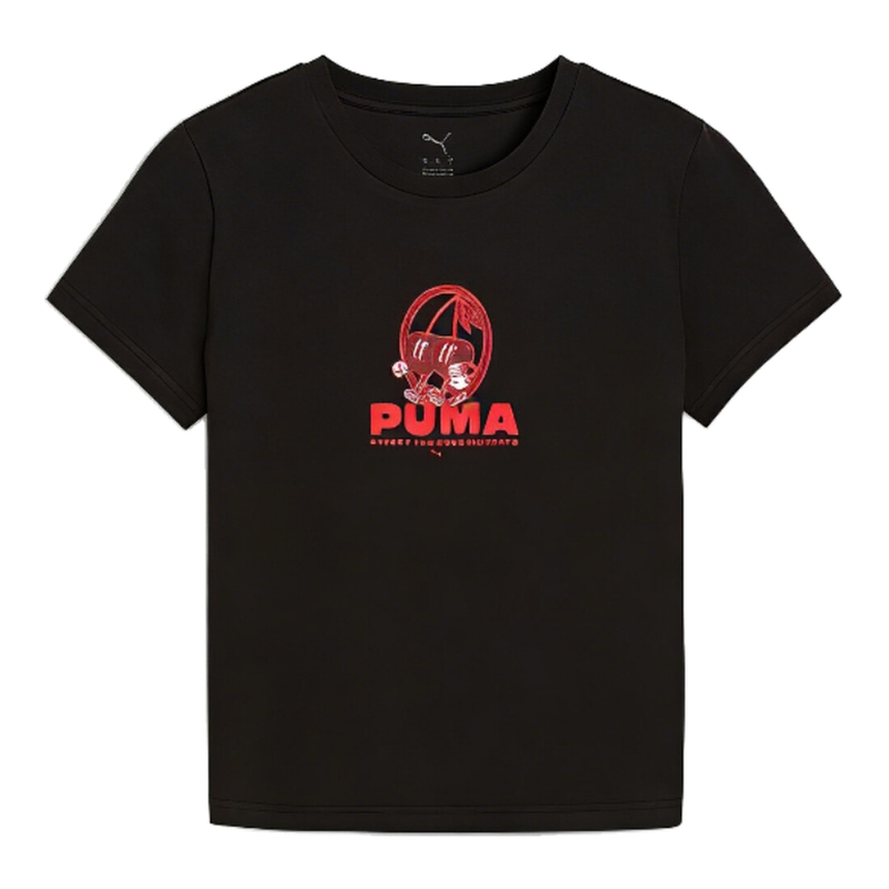 Puma Graphic Cherry The Moment Slim Tee - Puma Black MegaBDM