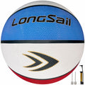 High-Quality Rubber Basketball (29.5") Size 7# Red/White/Blue MegaBDM