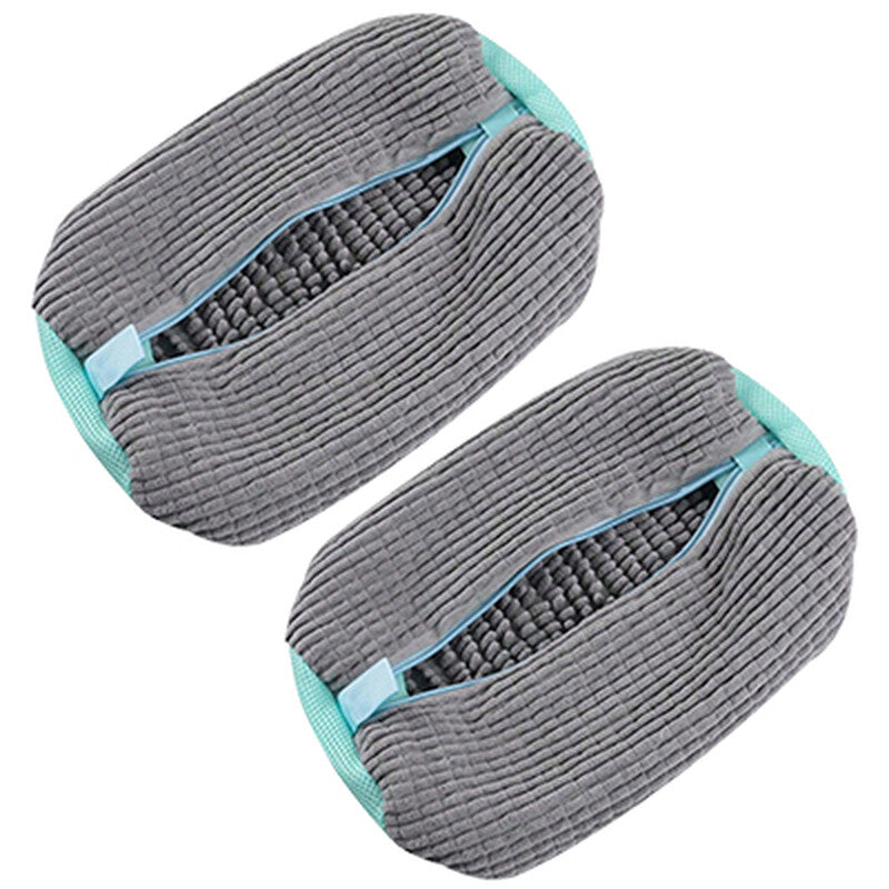 Vilscijon Gray Shoe Washing Bags for Washing Machine, Set of 2, Shape-Protecting and Deformation-Resistant MegaBDM