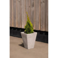 Strata Amalfi planter square tapered large W:40 m x H:52 cm stone MegaBDM