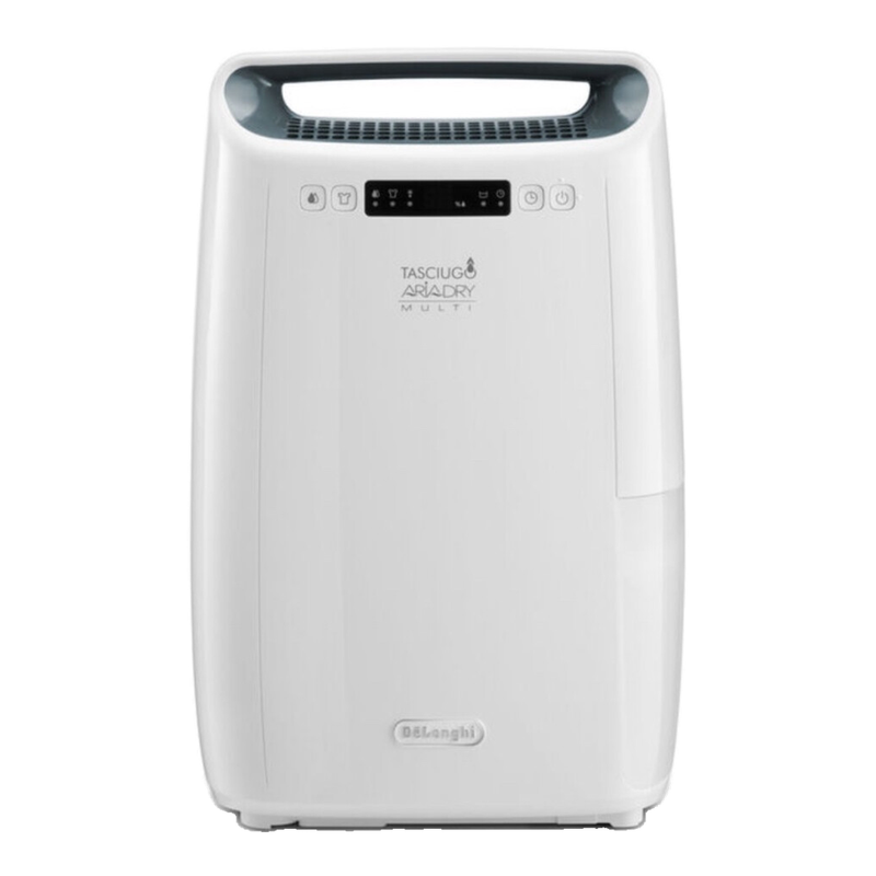 DE'LONGHI AriaDry Multi Dehumidifier, 16 Litre/Day Extraction, Laundry Function, Anti-Allergy Filter, White, DEX216RF MegaBDM