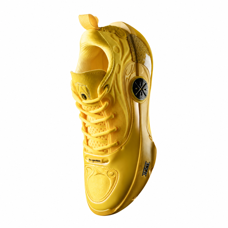 EU43 Li-Ning Men's WAY OF WADE 12 Professional Basketball Shoes SUPER BOOM LiNing CARBON-FIBER PLATE Competition Sneakers ABAV085 Men's Basketball Professional Game Shoes Indoor and Outdoor - Bright Yellow MegaBDM