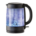 Russell Hobbs Illuminating Glass Kettle, Fast Boil, 1.7L, Matt Black - 27750 MegaBDM