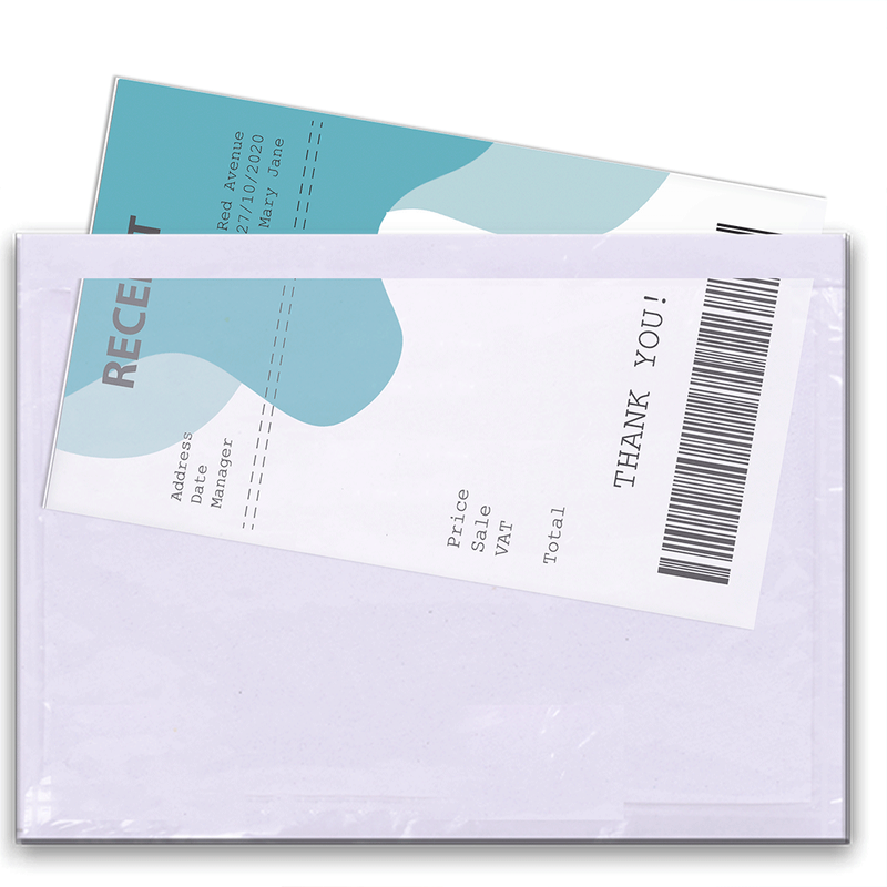 Triplast A6 Document Enclosed Wallets Plain A6 Clear Pack of 100 MegaBDM