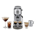 De'longhi Dedica Duo, Pump Espresso Machine with Cold Brew & Advanced Milk Steam Wand, Iced Coffee, Silver - EC890.M MegaBDM