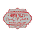 Festive 42Cm Metal White/Red North Pole Sign MegaBDM