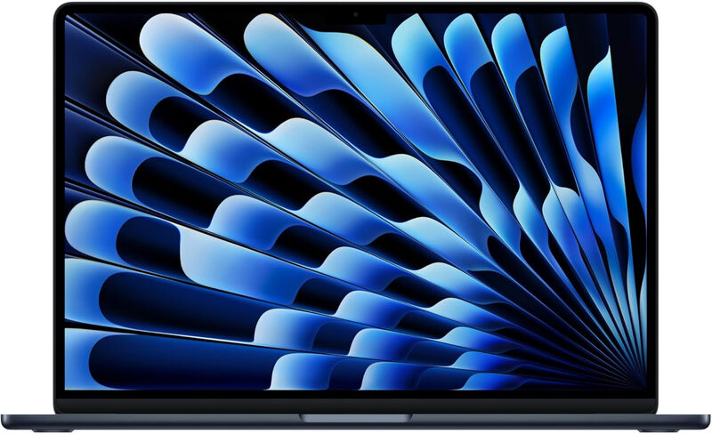 Apple - 13-Inch MacBook Air (2026) - M5 chip with 10‑core CPU and 10‑core GPU, 16GB, 1TB SSD - Midnight