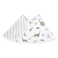 Aden + Anais™ Essentials Cotton Muslin Baby Burpy Bib Dino Jungle MegaBDM