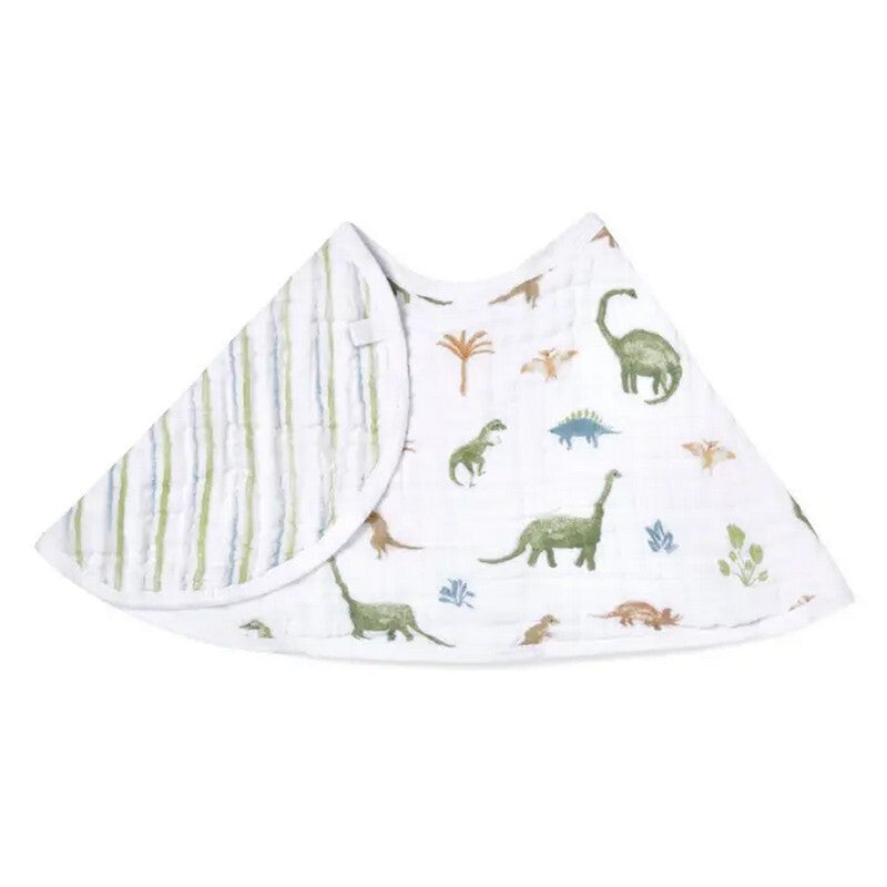 Aden + Anais™ Essentials Cotton Muslin Baby Burpy Bib Dino Jungle MegaBDM