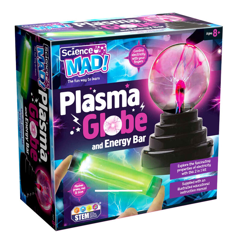 Science Mad 2 in 1 Plasma Globe and Energy Stick Set MegaBDM