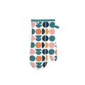 Dexam Single Oven Glove Retro Spot 100% Cotton Cotton Teal/Peach MegaBDM