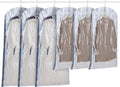 TAILI Hanging Vacuum Storage Bags Space Saver Bags, Vacuum Sealer Bags for Clothing, Suits and Jackets, Closet Organizers and Storage, (3 Long, 3 Short) Blue MegaBDM