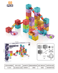 XINQIYUAN Qiyuan Educational Toy 5.5cm 3D Diamond Magnetic Blocks Magnetic Tube Building Blocks Magnetic Spheres Kids Magnet My World Magnetic Cubes Set 60pcs [Random Mix – Colors From Main Image Only] MegaBDM