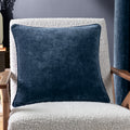 Yard Cushion Heavy Chenille Square Navy 50x50cm MegaBDM