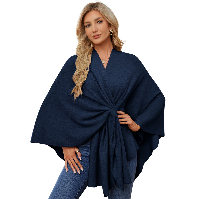 PULI Womens Shawl 0857Dark Slate Blue F MegaBDM