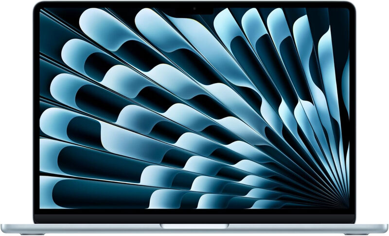 Apple - 13-Inch MacBook Air (2026) - M5 chip with 10‑core CPU and 10‑core GPU, 16GB, 1TB SSD - Sky Blue MegaBDM