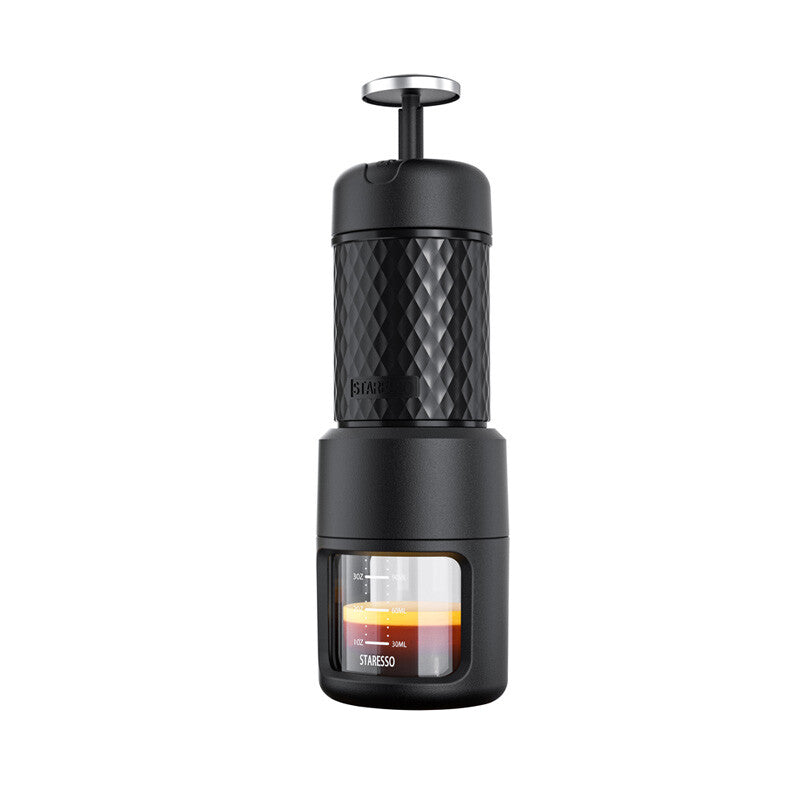 STARESSO Portable Manual Espresso Machine | Capsule/Coffee Powder Dual Use | 304 Stainless Steel Liner | Portable Hand-Brewed Hand Press Coffee Pot, Suitable for Office/Dormitory/Home/Travel/Outdoor MegaBDM