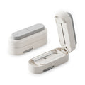 JORDAN&JUDY Portable Pill Cutter Tablet Splitter Can Quarter Cut Can Half Cut Pill Splitter Tool 1 pc Gray MegaBDM
