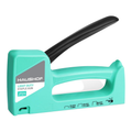 HAUSHOF Hand Stapler Gun Green Upholstery Staple Gun Wood Stapler for Staples Type 53, with 800 Staples 8 mm and Staple Remover for Wood, Fabric, Furniture MegaBDM
