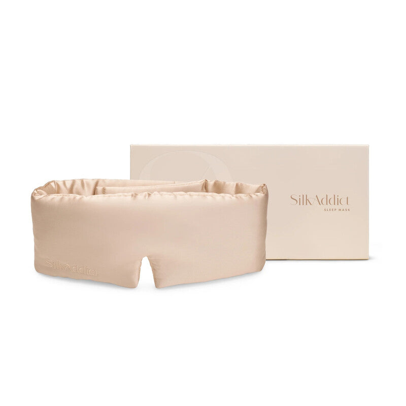 Silk Addict 100% Mulberry Silk Sleep Mask Caramel MegaBDM