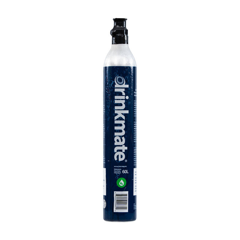 Drinkmate 60L Spare Gas CO2 Cylinder, Compatible with SodaStream, Aarke and Drinkmate Screw-In Cartridges MegaBDM