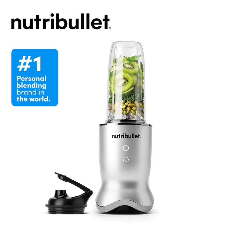 Nutribullet Ultra Personal Blender - Silver, 1200W, 900ml Cup, Suitable for Crushing Ice & Iced Fruit, Rapid Extractor Blade, Illuminated Interface with 2 Blending Options MegaBDM