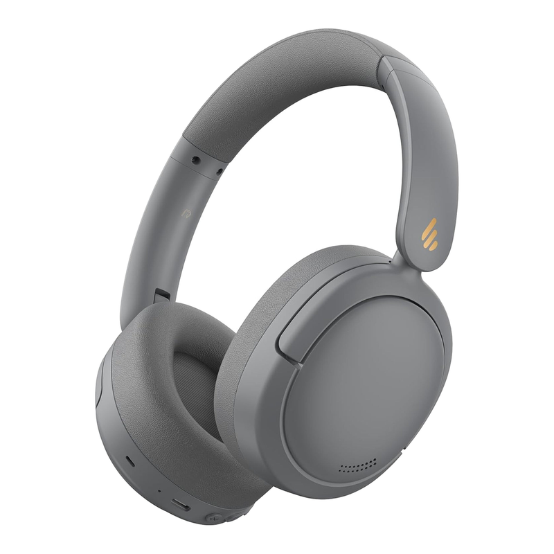 Edifier W800BT Pro Hybrid Active Noise Cancelling Headphones - Hi-Res Audio - AI Call Noise Cancellation - 45H Playtime - Fast Charging - Foldable - Wireless Over-Ear Bluetooth 5.4 Headphones - Gray
