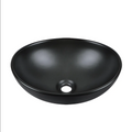 DeerValley Ceramic Wall-Mounted Bathroom Sink, Small Bathroom Black 400 x 330 mm MegaBDM