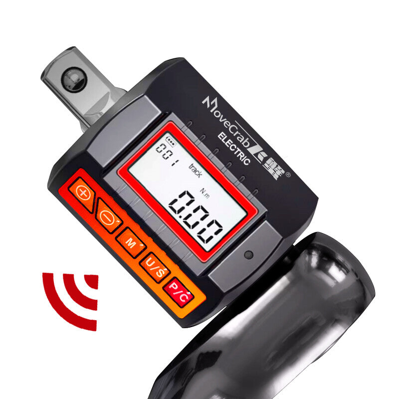 MoveCrab Digital Torque Adapter 6-200N.m 1/2"Drive Include Adapters for 3/8" and 1/4" Electronic Torque Wrench Set Bicycle Motorcycle Car Repair