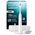 Philips Sonicare 6500 Electric Toothbrush with Travel Case and 2 Heads, 3 Modes, 3 Intensities, 10x More Plaque Removal, Visual Pressure Sensor, White, HX7410/02 MegaBDM