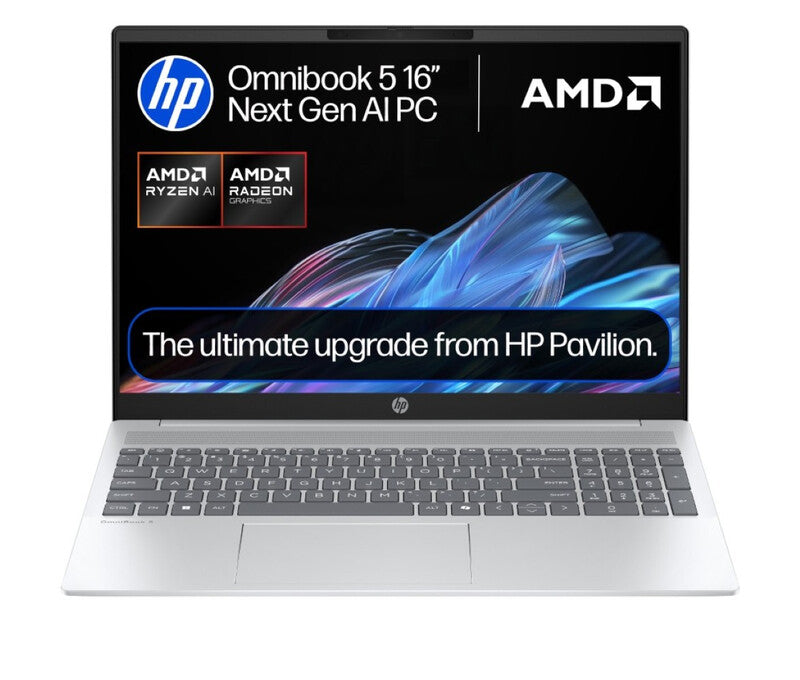 HP 16-AG1001NA, Omnibook 5 16" Copilot+, AMD Ryzen AI 5 340, 16GB RAM, 512GB SSD, Windows 11 Home MegaBDM