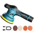 EAFC 12V Polishing and Waxing Machine 2800-5500RPM Cordless Car Waxing Tool Sanding Machine Rechargeable (2500mAh Battery*3) MegaBDM