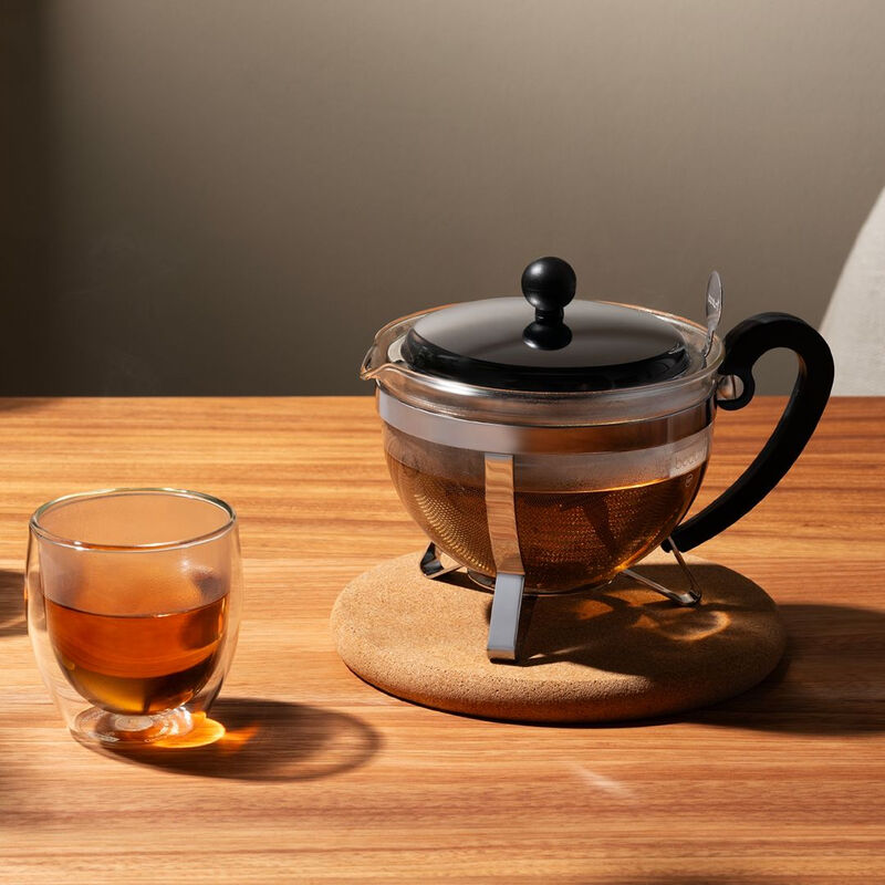 Bodum CHAMBORD Teapot with Stainless Steel Filter and Lid - 1L Tea Maker MegaBDM