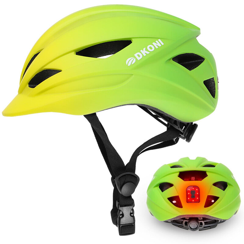 DKONI HS-086 Adult Bicycle Helmet with Light Yellow-Green M 55-58cm MegaBDM