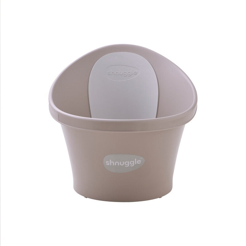 Shnuggle Baby Bath with Plug Taupe MegaBDM