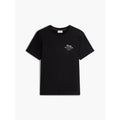 Tommy Hilfiger Logo Jersey Crew Neck T-Shirt - Black MegaBDM
