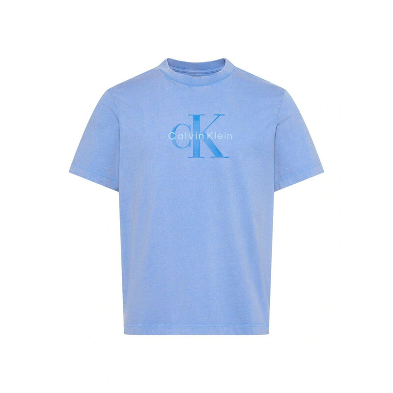 Calvin Klein Men's Washed Cotton Monogram T-Shirt - Marina MegaBDM