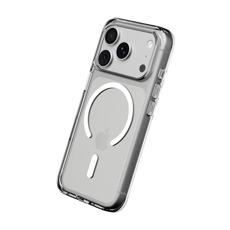 RHINOSHIELD Phone Case Compatible with MagSafe for iPhone 17 Pro | Shockproof with Military Grade Drop Protection, Clear, Anti-yellowing - Transparent MegaBDM