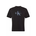 Calvin Klein Men's Washed Cotton Monogram T-Shirt - Black