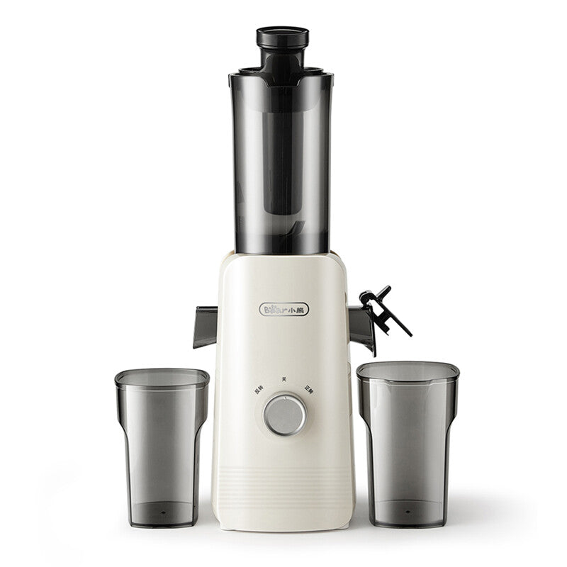 Bear 80mm Wide-Mouth Slow Juicer YZJ-F01D6 – 1L Large Capacity, 99.5% Juice Yield, Whole-Fruit Drop-In, One-Rinse Cleaning, Anti-Oxidation Quiet Masticating Juicer MegaBDM